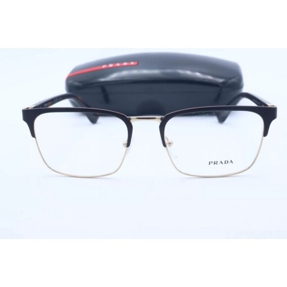 Prada VPR 54T 01U-101 Havana/Tortoise Square Men's Eyeglasses 55mm NEW! - Picture 2 of 6